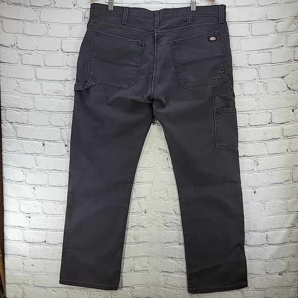 Dickies Flex Jeans Pants Mens sz 38X32 Black Workwear Flaw - Picture 8 of 15